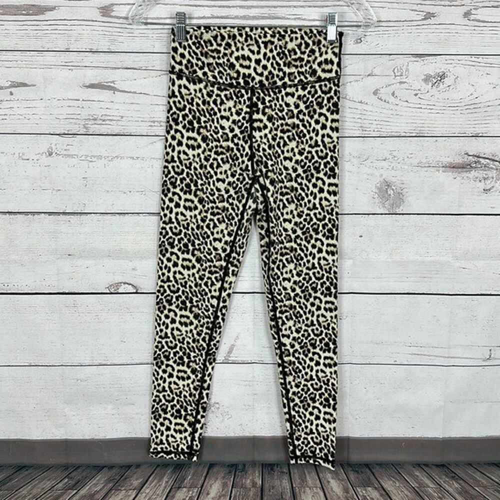 Zyia Leggings Womens‎ 4 Leopard print High Rise Stretch Scrunchy Gym